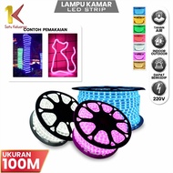 One Family Led Strip Hose Lights 5050 Uk 100Meter 220V Flexible C883 Multipurpose Room Lights 1roll 
