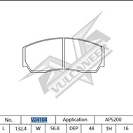 Vulcaneer Brake Pad F50 F40 18z 17z 5200 Brake Pad Ceramic Brake Pad 4 Pot 6 Pot Brake Pad Performan
