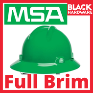 Black Hardware MSA Full Brim V Gard Protective PPE Impact Topi Keselamatan Safety Head Adjustable Ra