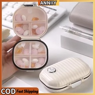 Pill Box Mini Pill Organizer Travel Essentials 7 Compartment Medicine Pill Case Medicine Organizer M
