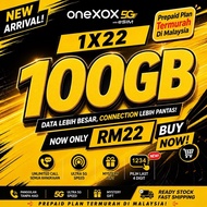 ONEXOX PREPAID 100GB 1X22 5G Simkad Unlimited Call To All Network