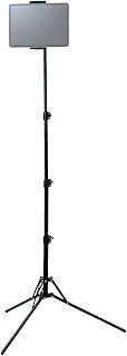 Elecom TBWDSSRFBK Tablet, Smartphone Stand, Tripod, Adjustable Height from 16.3 to 63.0 inches (41.5