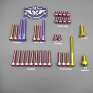 KAWASAKI MESIN Right engine bolt set Kiri ninja 150 R SS RR ZX original titanium GR5 vietnam