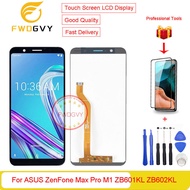 5.99 "ใหม่สำหรับ Asus ZenFone Max Pro M1 ZB601KL ZB602KL X00TD เซ็นเซอร์ประกอบดิจิไทเซอร์จอแสดงผล LC