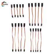 chulisia 5 Pieces Male To Female Servo Extension Lead Cable 3 Pin Futaba JR Connector