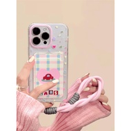 HP Fancy Love Card Holder Case Trolley Samsung 0 A37 A57 5G A07 A17 A56 A36 A26 A16 A06 5G A04E A34 