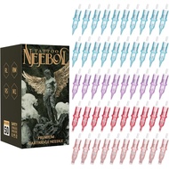 Neebol 50Pcs Tattoo Cartridge Needles Assorted Mixed Sizes - #12(3/5/7/9RL、5/7RS、7/9/15RM、15M1) - Pr