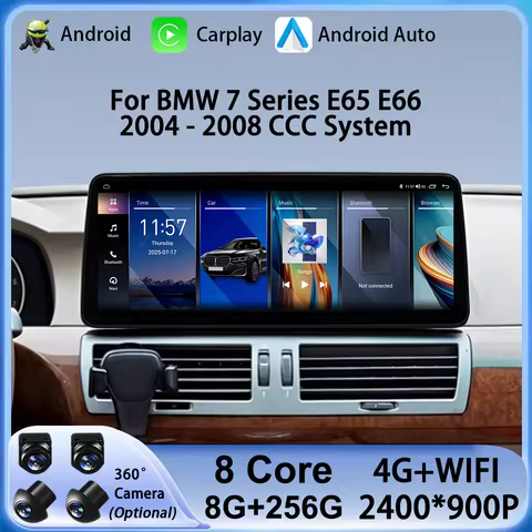 Car Multimedia GPS Navi for BMW 7 Series E65 E66 2004 - 2008 CCC System Stereo Display Android 16 To