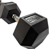 Hexagon Dumbbell 20KG Gym fitness dumbbell weight lifting Angkat berat Indoor muscle training