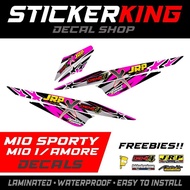 Mio Sporty/Mio 1/Amore JRP Decals (Pink)