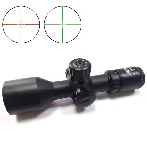 1pc 3-9*42E Illuminated Tactical Rifle Scope, With Red/Green & Holographic Dot Sight - For Hunting &