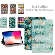for Huawei M2 M3 M5 Lite 8.0 8.4 10.1 inch Case Fancy Lattice Series High Quality Protective Smart Cover with Stand