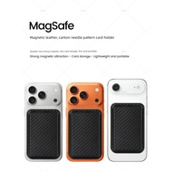 magsafe card holder magsafe wallet Leather Carbon Dimensional Texture Magsafe Magnetic Card Holder C