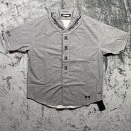 NEIGHBORHOOD x CLOT Baseball Shirt|Grey|Size XL|Oversized