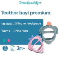 Terbatas Yoppo Baby- Teether Bayi Premium Silikon Bpa Free/ Gitan Bayi