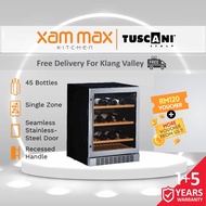 Tuscani Bellona 45 SS Wine Chiller Cellar - Built-In 42 Bottles Single Zone BELLO VINO Stainless Ste