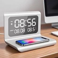 無線充電鬧鐘 時鐘 顯示溫度