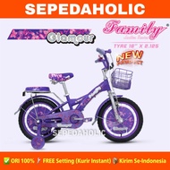 Sepeda Anak Perempuan FAMILY GLAMOUR Ukuran 12 16 18 20 Inch