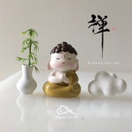 【SG】Birthday - Zen Buddha statue + Cloud Aroma diffuser stone