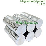 Neodymium Magnet 18mm X 2mm - 1pcs