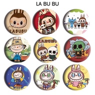 M Merchandise LABUBU Cartoon Badge Schoolbag 5mm Anime-yy20 Bar Pura Cloth Badge Decoration Pendant 