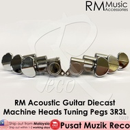 RM Acoustic Electric Guitar Machine Head SET Tuning Peg Tuner 3R3L CR Pemusing Kapok Gitar Akustik Elektrik Guitar Part