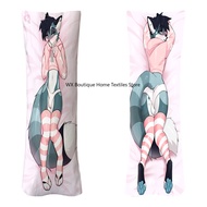 Dakimakura Anime Fluffy Furry Orcus Egyptian Mau Pillowcase Double-sided Print  Pillow Cover Case