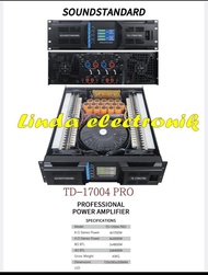 NEW POWER AMPLIFIER SOUNDSTANDAR TD17004 PRO / TD 17004 PRO 4 X 1700 WATT
