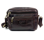 Chinatown Leather กระเป๋าสะพาย ผู้ชาย หนังวัวแท้แนวนอน