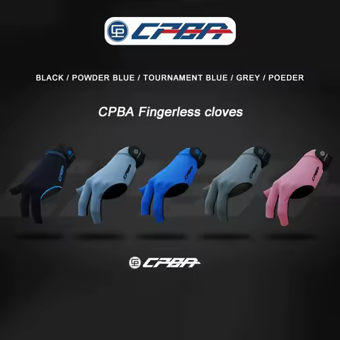 CPBA Billiard Gloves with Fingerless High-End Professional Pool Gloves Three-Finger Gloves for Billi