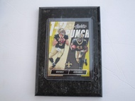 DREW BREES & ALVIN KAMARA NEW ORLEANS SAINTS 2018 NFL PANINI ABSOLUTE FOOTBALL"1-2 PUNCH" PLAYER CAR