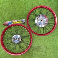 RIM ALLOY 17 x 1.40 + HUB CHROM PNP MOTOR SCOOTER HONDA ICON, CLICK, BEAT, SPACY DAN SAMA DENGANYA 🇹