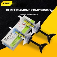 1PCS 5g KEMET Diamond compound 370g/420ml diamond lubricating fluid Metal jade polishing paste diamo