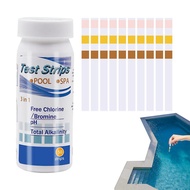 Pool And Spa Test Strips Urate Swimming Pool Test Kit Multi-Ftional Testing Strips For Water Hot Tub Swimming Pool And Spa
