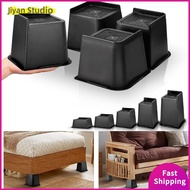 4 Pcs/Set 1-6 Inch Bed Risers Heavy-Duty Support Bed Lifts Risers High Quality Bed Lifter Couch Sofa