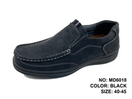 CSB รองเท้าลำลอง MD6018 รองเท้าหนังดำ รองเท้าแบบสวม รองเท้าทำงาน รองเท้าใส่สบาย