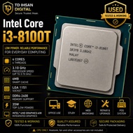 Intel Core i3-8100T 3.10GHz 4-Core 4-Thread 6MB Cache LGA1151 8th Gen Low Power Desktop CPU | Used