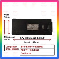 COD E88 Drone Battery 1pc Rechargeable 3.7V 1800mAh Battery For Drone E99 E99Pro P5 P5 Pro Drone GD8