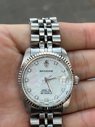 Sandoz 8173 山道士 2824 -2 自動機芯 貝殼面 帶石 男女裝 全剛 大概34mm 手錶