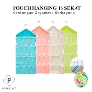 SG16 - 16 Kantong Organizer Gantung Storage Hanger Sekat