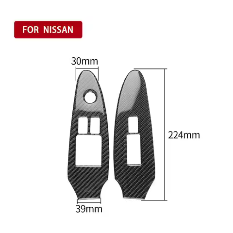Door Lift Panel Trim Accessories Carbon Fiber Easy Installation Interior Car Models For Nissan 370Z 