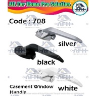 708 Casement Window Handle Pemegang Tingkap Silver, White, Black - Left / Right