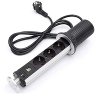 Usb socket european office hidden desktop socket vertical socket desktop socket