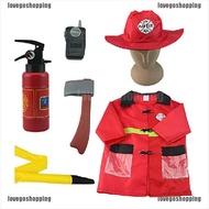 fireman career kids costume,fit 3yrs to 7yrs old