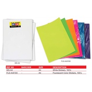 A4 PL STICKER 100 SHEET'S