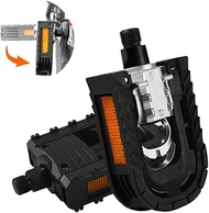 BlueSunshine Bicycle Folding Pedals Aluminum Alloy Anti-Skid Mountain Wide Platform Bike Pedals Univ