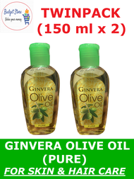 Ginvera Olive Oil Pure for Skin and Hair Care (150 ml x 2) - TWINPACK