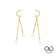 [C & C] Single C Shape Earrings (925 Silver Anti-Allergic) _ E-CC-Y047