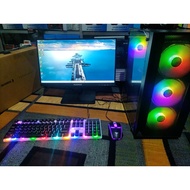 PC COMPUTER SET BONUS MONITOR FHD i7 3770 16/128/500 NVIDIA GTX 1050 Ti 4GB LEARN TO PICK HOME WORK 