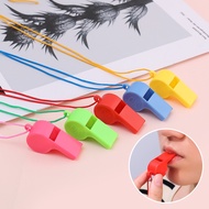 Colorful Mini Plastic Whistle with Rope/ Multifunction Kids Competition Whistle/  Football Sports Wh